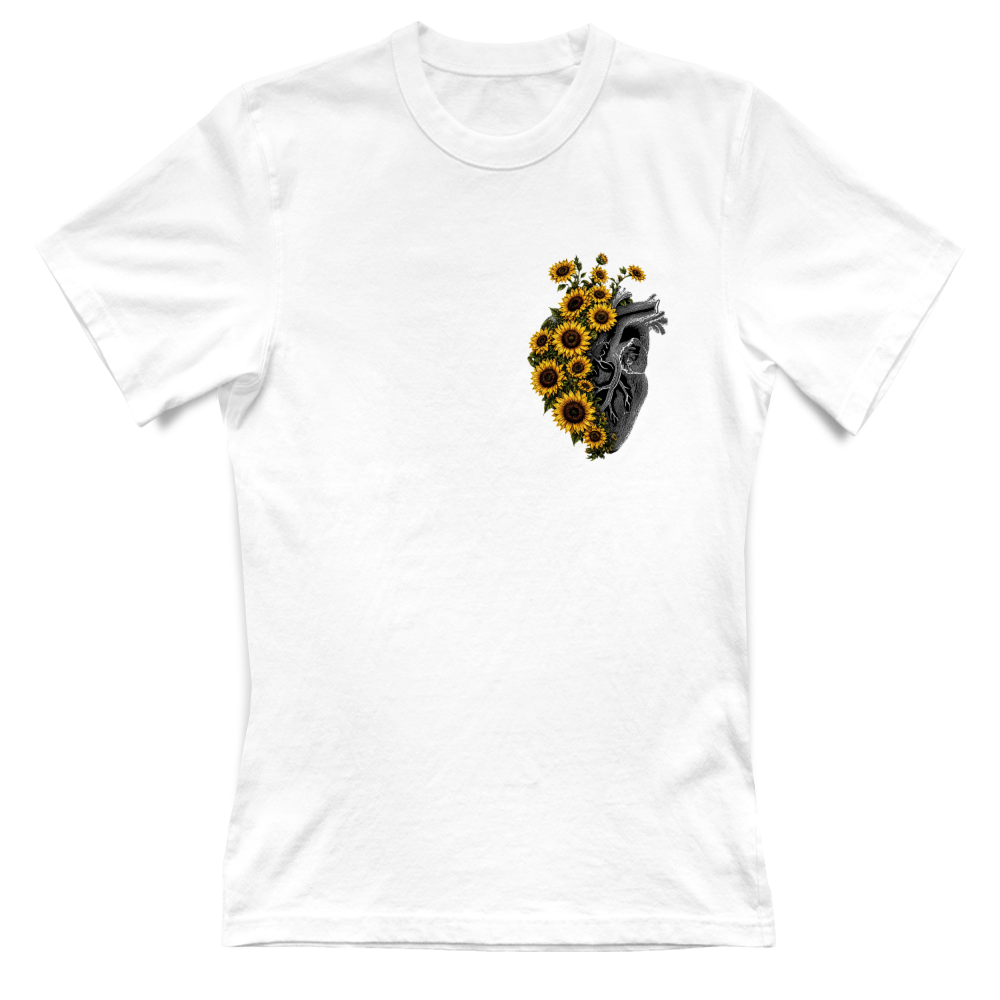 T-shirt Donna stampa artistica girasole