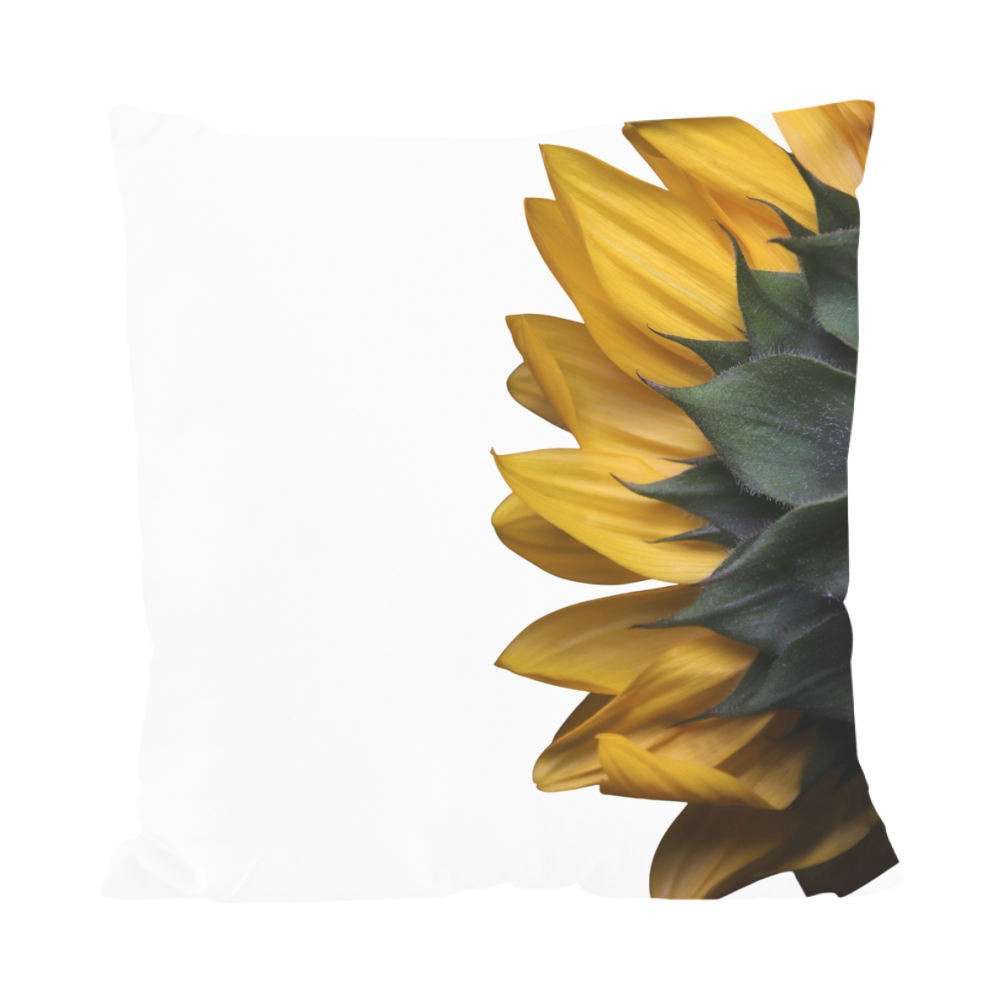 Cuscino girasole fronte e retro