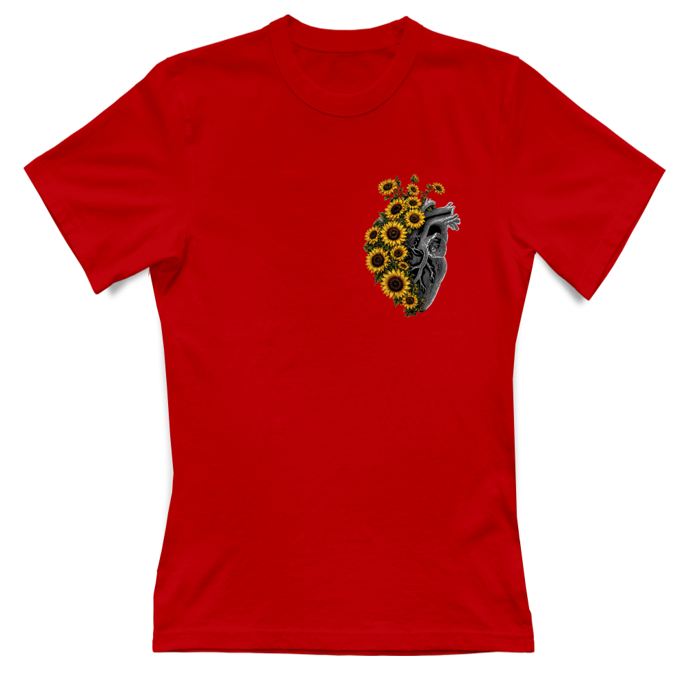 T-shirt Donna stampa artistica girasole