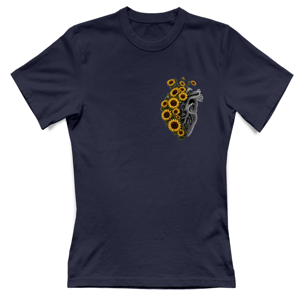 T-shirt Donna stampa artistica girasole