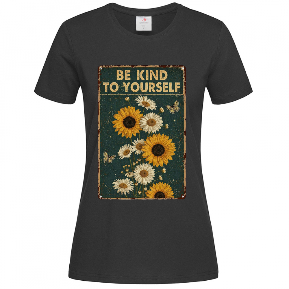 T-shirt Donna -be kind to yourself-