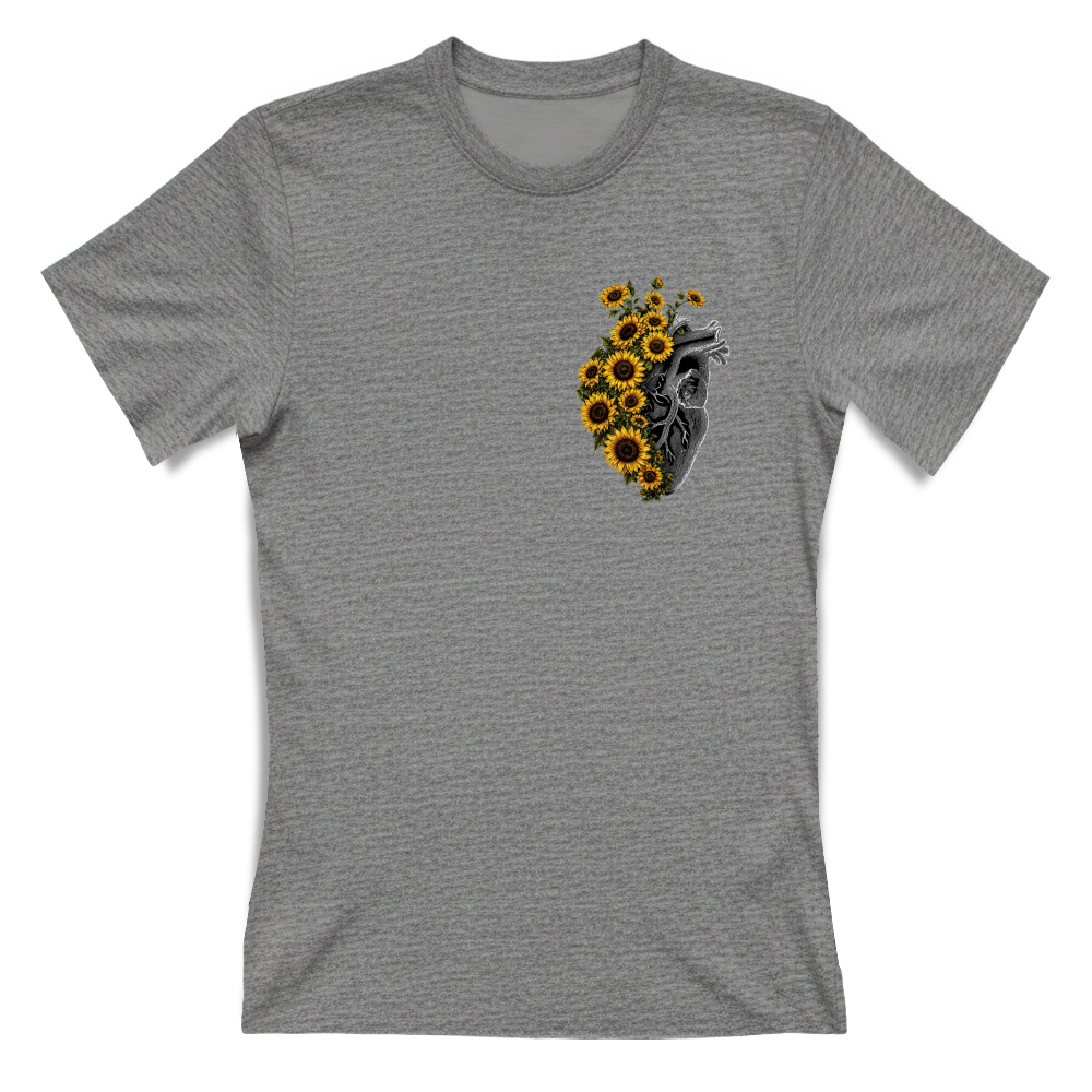 T-shirt Donna stampa artistica girasole