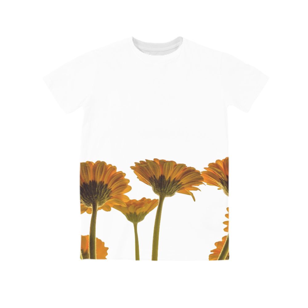 T-Shirt Unisex stampa floreale fronte e retro