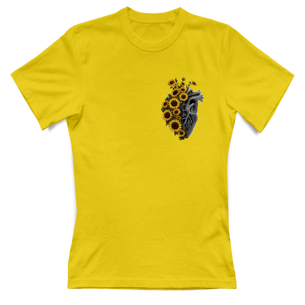 T-shirt Donna stampa artistica girasole
