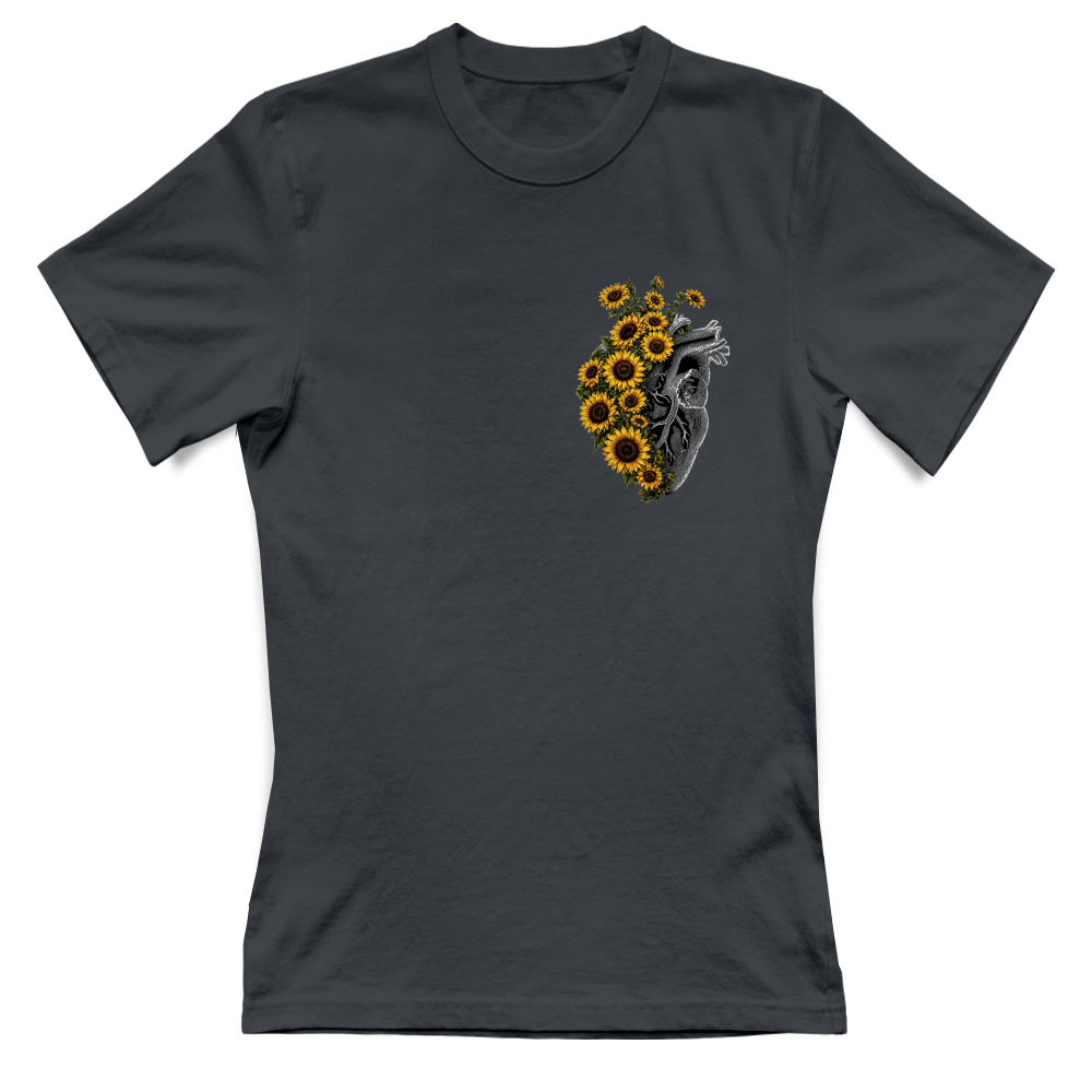 T-shirt Donna stampa artistica girasole