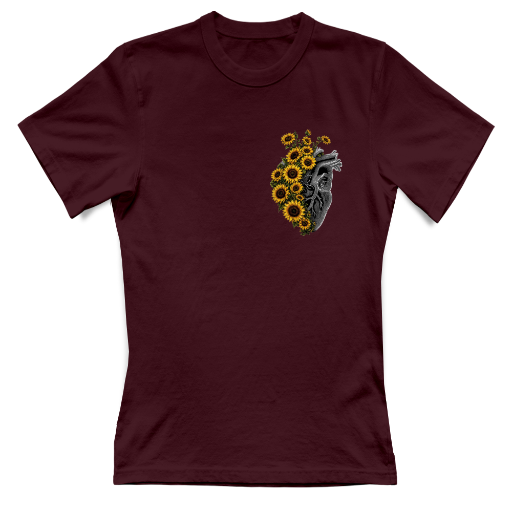 T-shirt Donna stampa artistica girasole