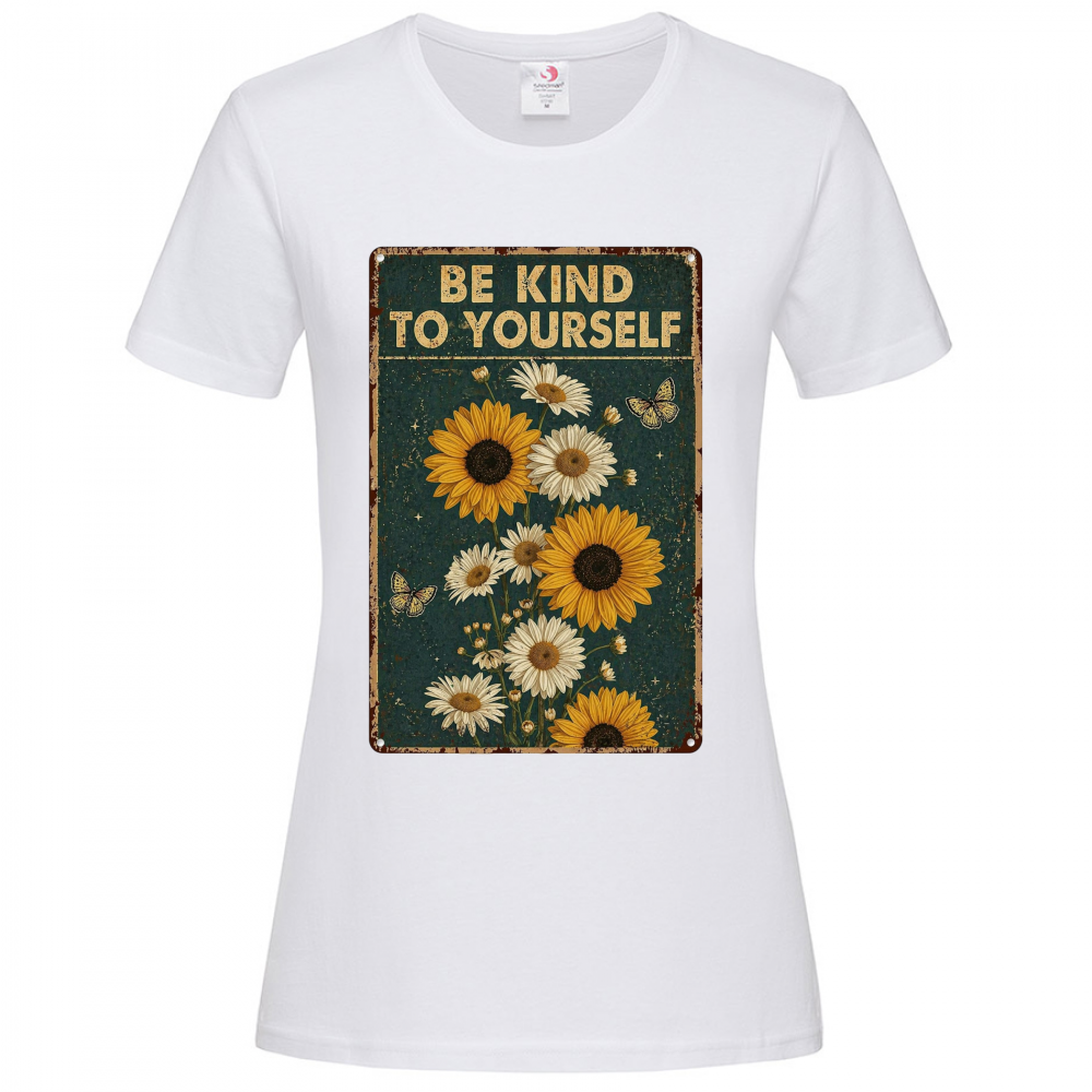 T-shirt Donna -be kind to yourself-