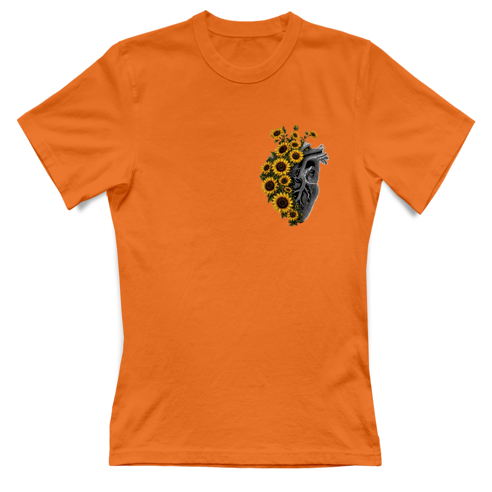 T-shirt Donna stampa artistica girasole