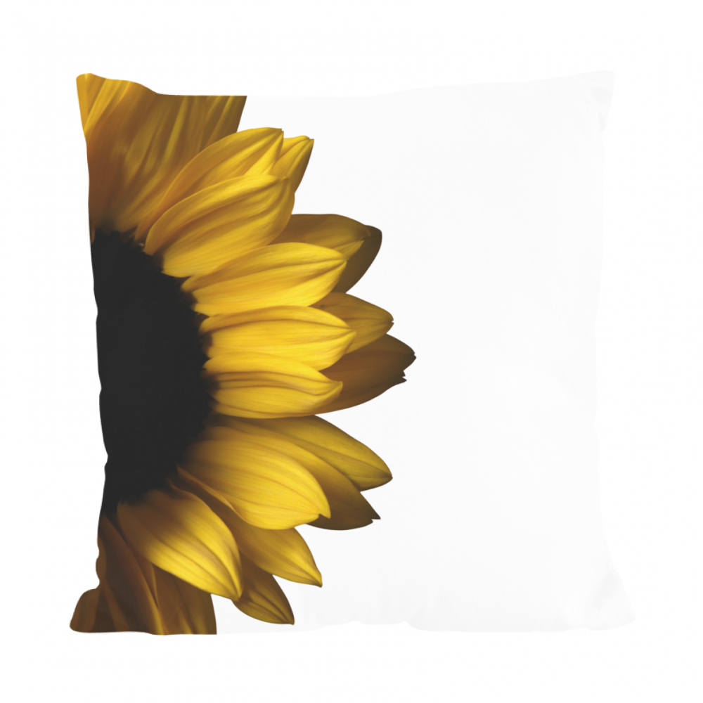Cuscino girasole fronte e retro