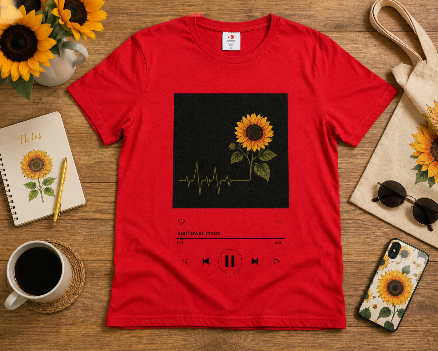 T-shirt Donna Premium sunflower mood