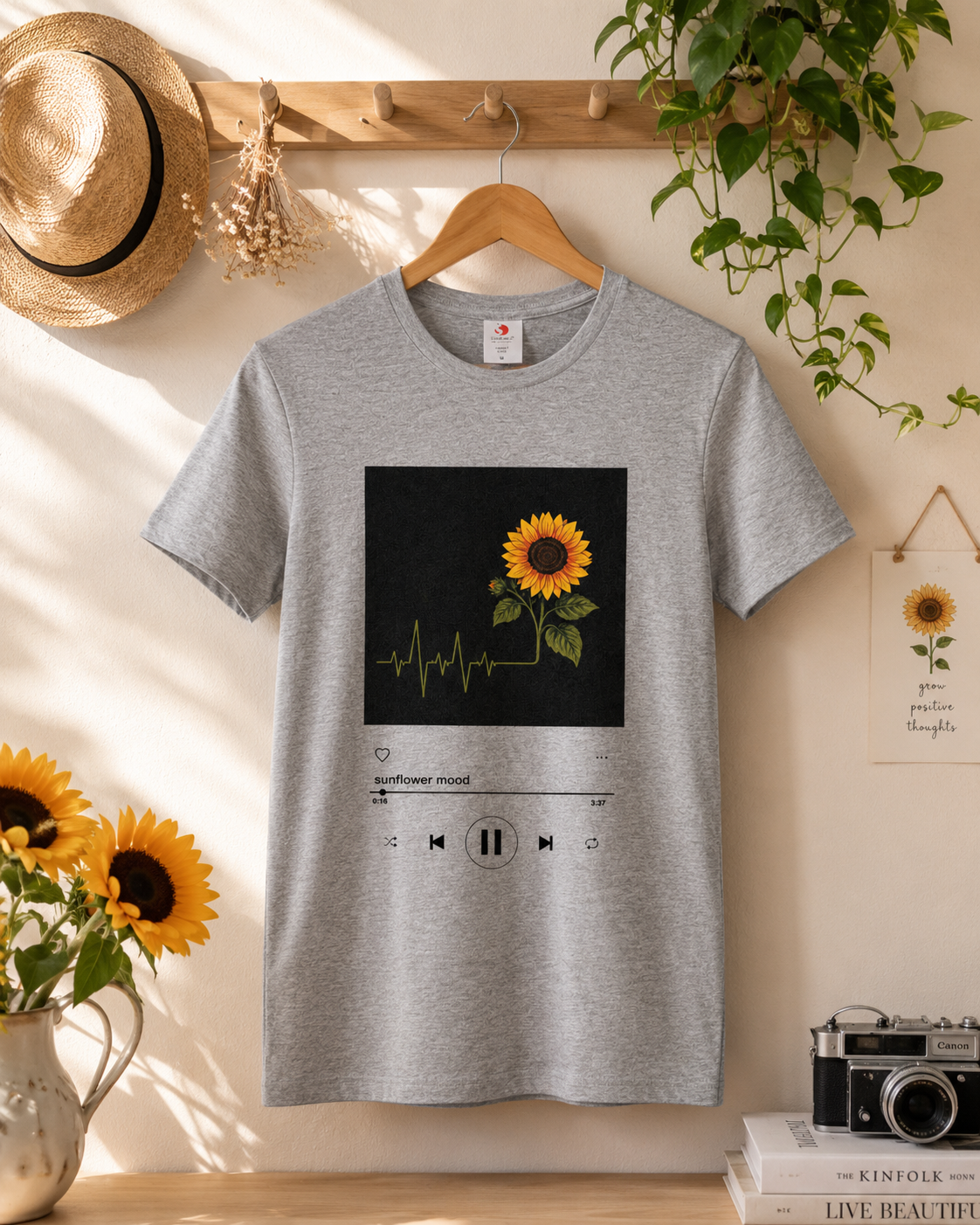 T-shirt Donna Premium sunflower mood