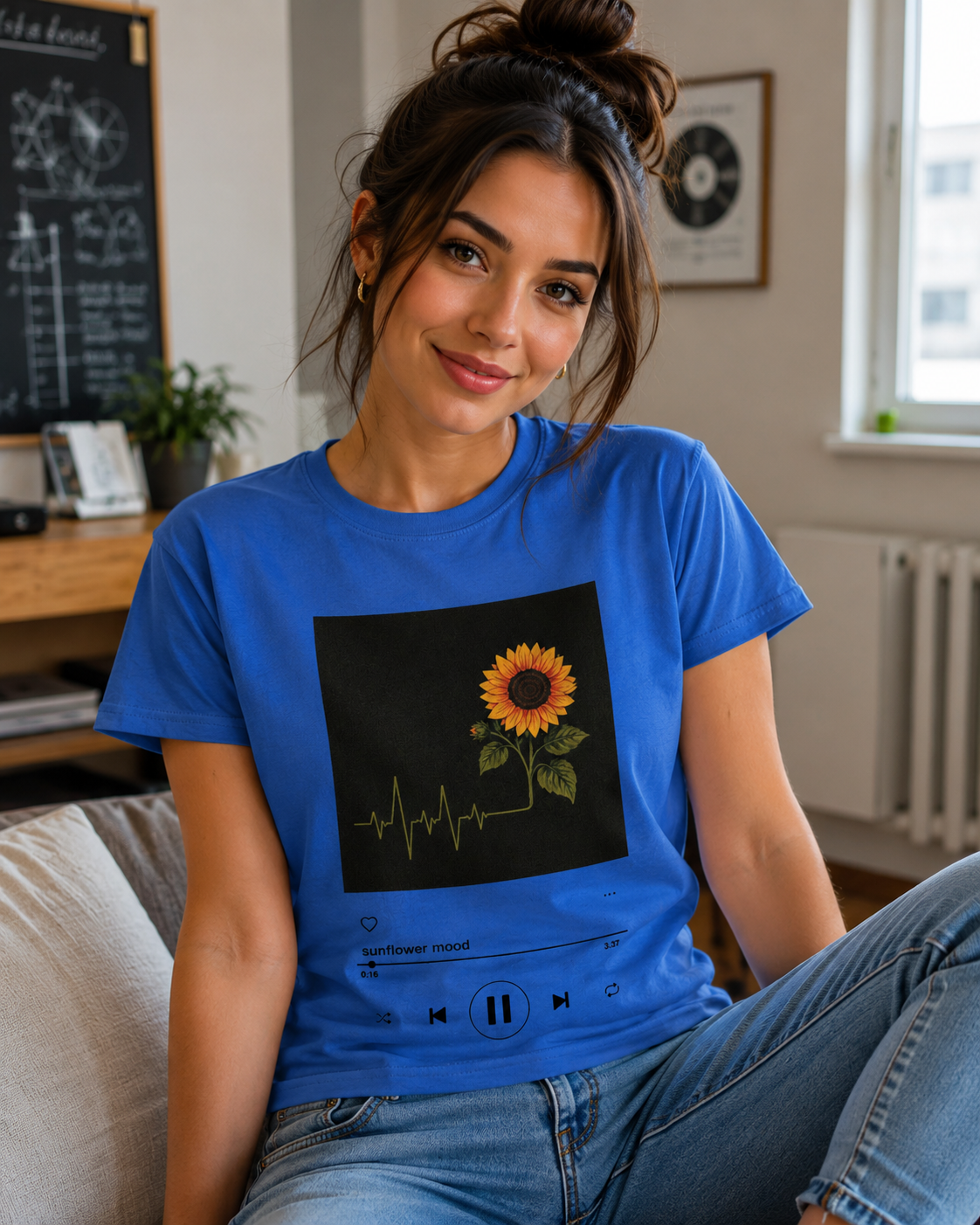 T-shirt Donna Premium sunflower mood