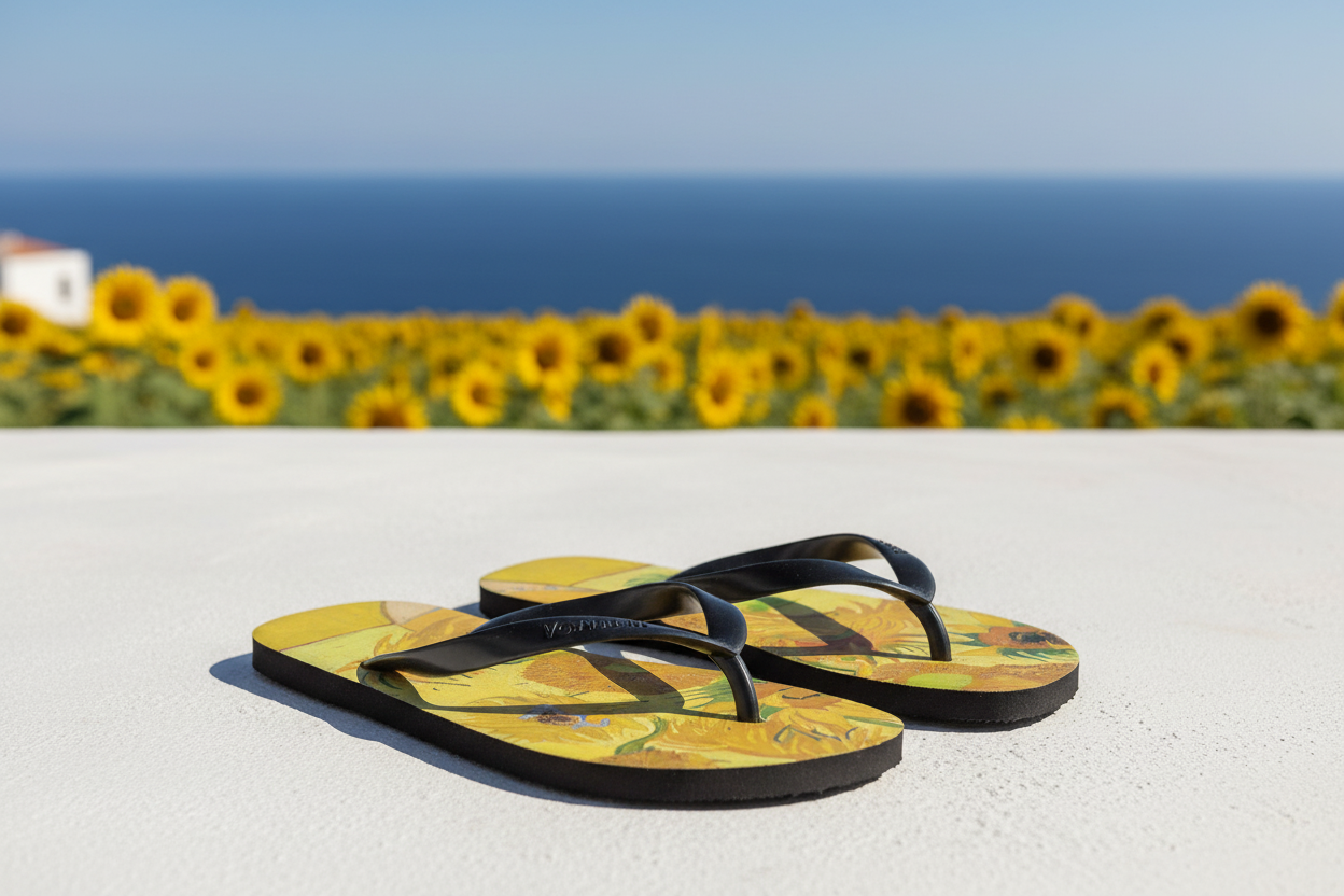 Infradito su terrazza