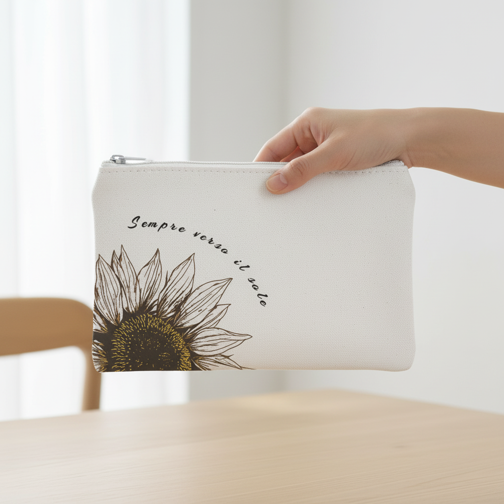 Pochette in mano chiara