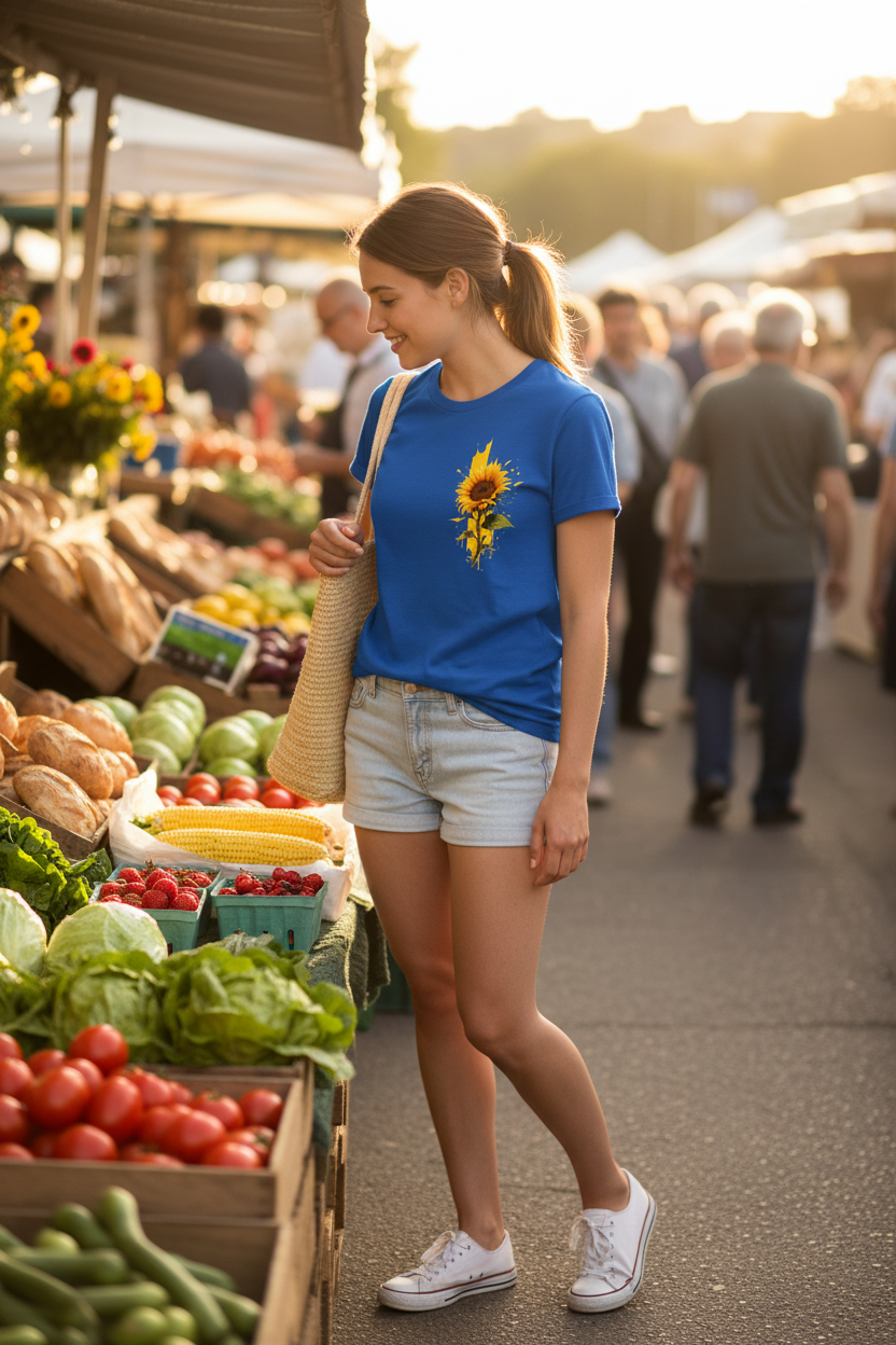 T-shirt blu lifestyle