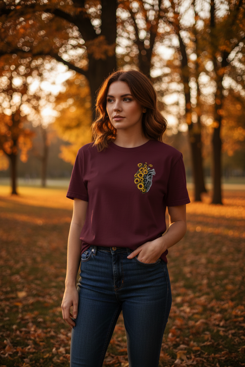 T-shirt bordeaux lifestyle