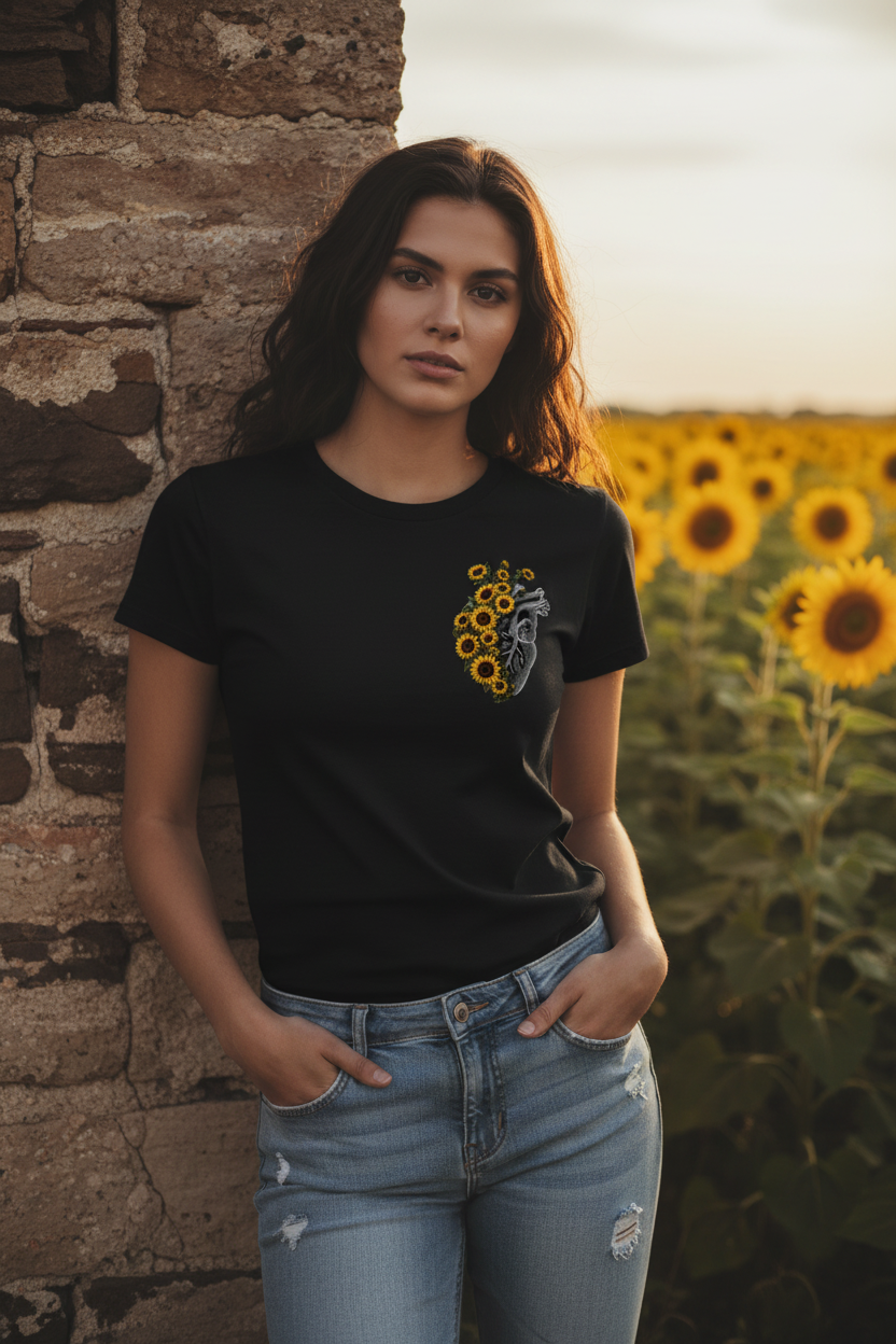 T-shirt nera lifestyle