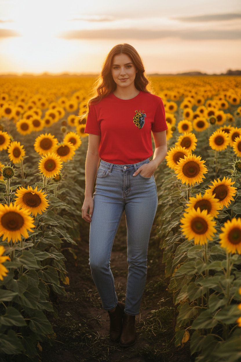 T-shirt rossa lifestyle